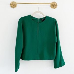 J. Crew Green Blouse